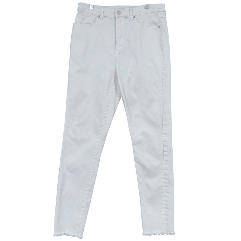 LOFT The‎ Skinny Womens 29/8 Cotton Elastane White Jeans